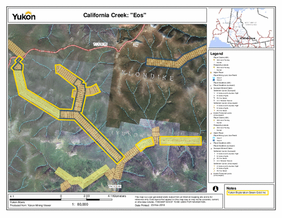 Map Eos property at California Creek