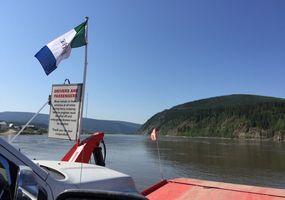 crossing the Yukon River