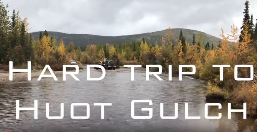 Our way to prospect the placer gold on Hot gulch